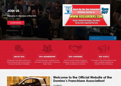 DFA - Custom Association Website Design