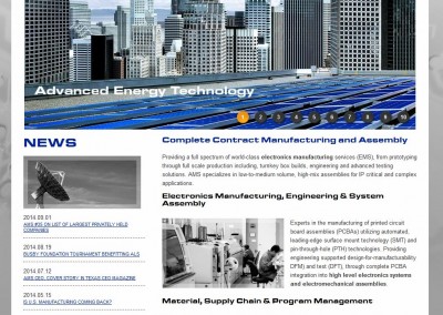 manufacturing website design