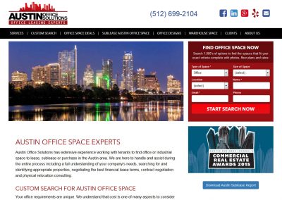 Austin Office Solutions - design by Austin Web Design