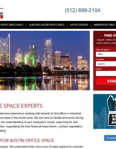 Austin Office Solutions - design by Austin Web Design