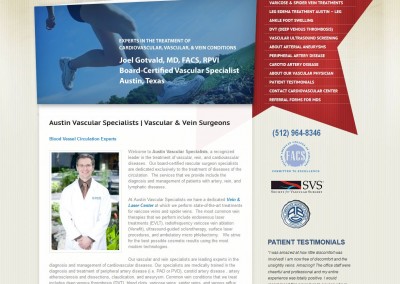 surgeon website design