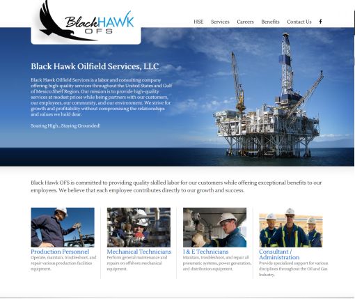 oilfield website designers
