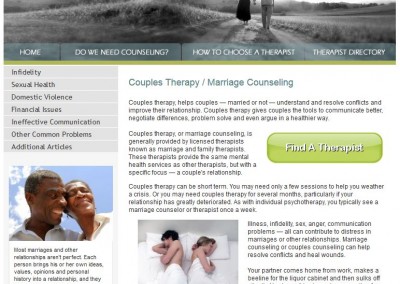 therapy website design