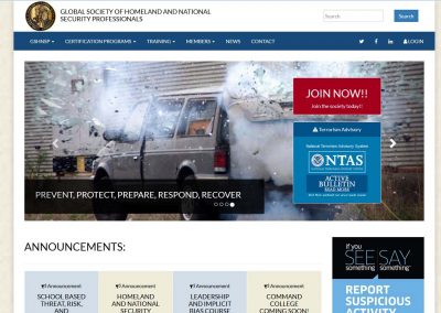 Homeland & National Security Website Design