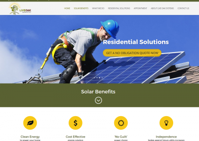 Solar Panel website by austin web design