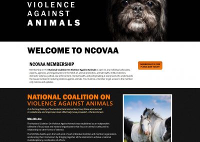 National Coalition on Violence Against Animals - by austin web design