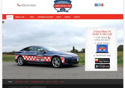 taxi website design