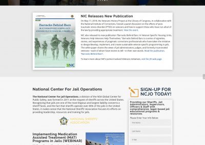 NSA Jail Resources Website - by Austin Web Design