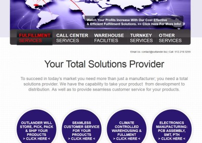 warehouse fulfillment website design