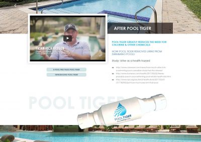 Pool Tiger - Custom Wordpress site - by austin web design