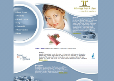 Custom Skin Care Website