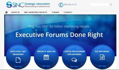 executive forum website design