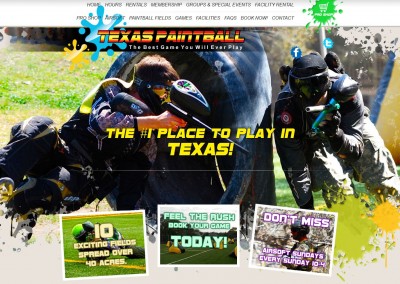 paintball field website designer